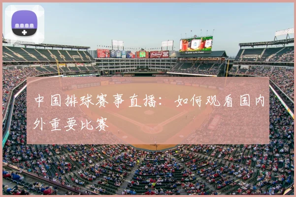 中国排球赛事直播:如何观看国内外重要比赛